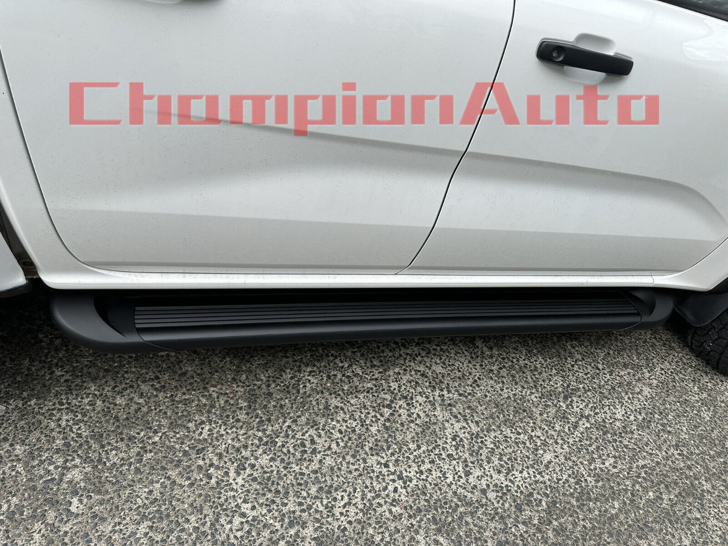 A PAIR Black Side Steps For NEXT GEN Ford Ranger Dual Cab 2022-2024 (CBB)