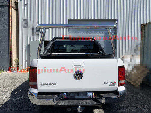 Polished Silver Alloy Ladder Rack WITH Extension Bar for VW Amarok 2010-2022