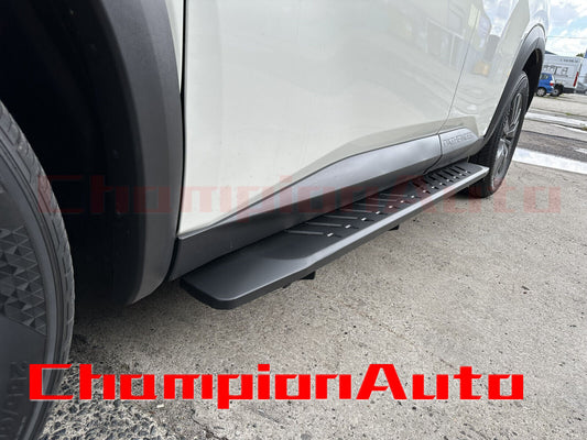 Black STEEL Side Steps  for Nissan Pathfinder R53 07/2022-2024 (SHARK BAR)