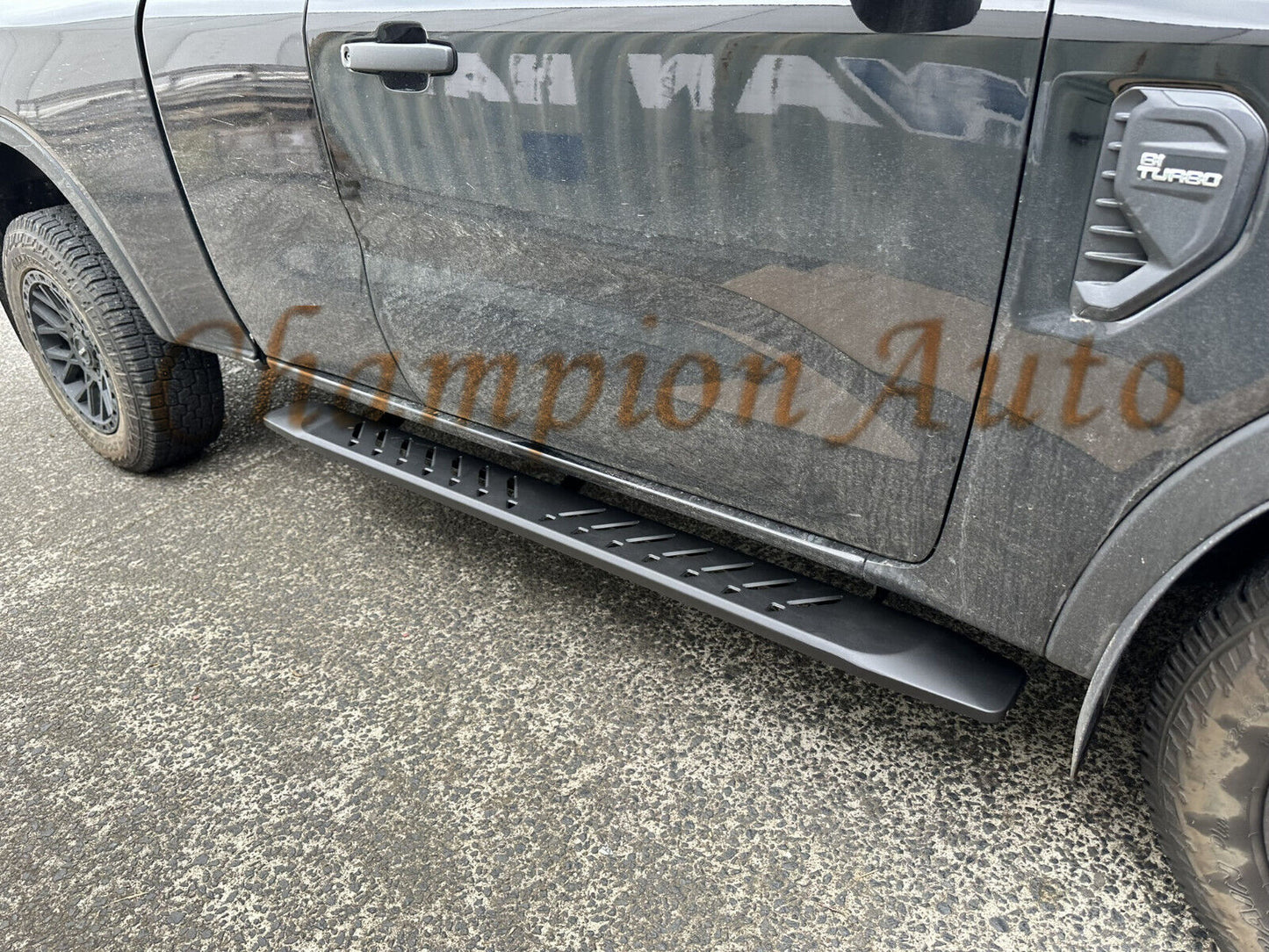 Black Steel Side Steps For Holden RG Colorado  Space Cab 2012- 2020 (Shark Bar)