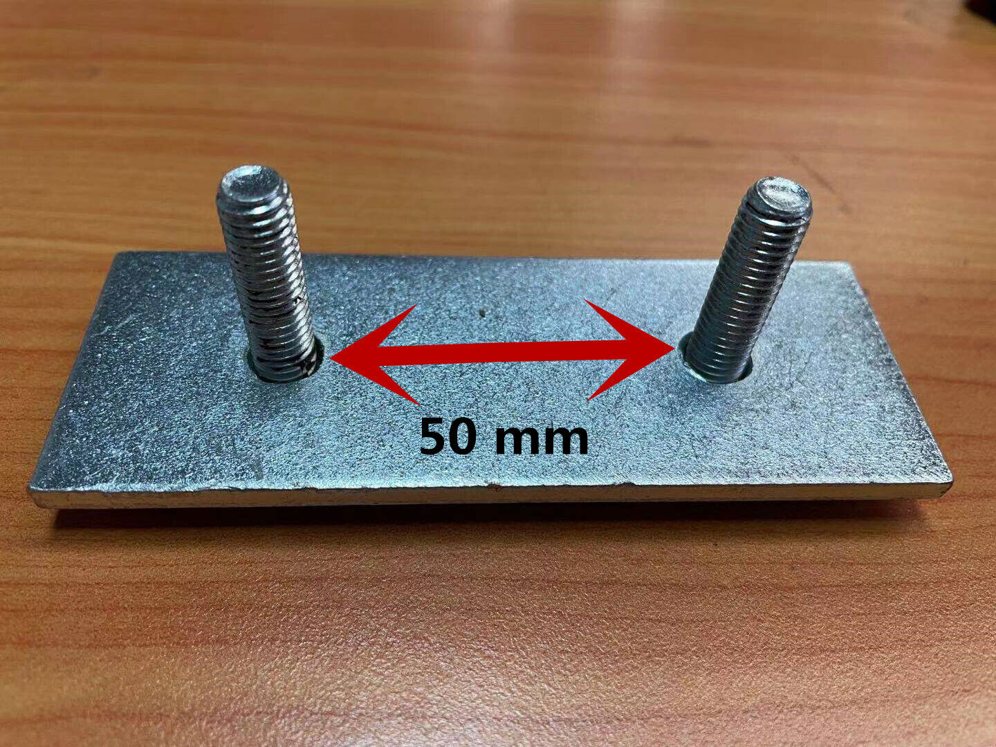Set of 10 Steel Plate Clamps with M8 Bolts 50 mm Inner Width U-Bolts