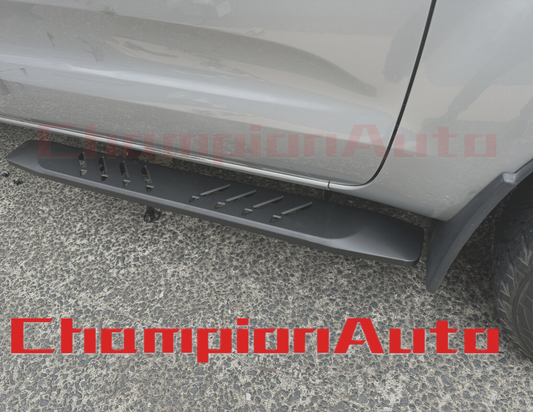 Single Cab Side Steps Black Steel For Isuzu D-max Dmax 09/2020 - 2024 (shark)
