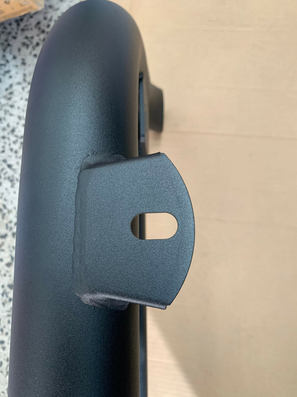 Matt Black Steel Nudge Bar For the New Shape Toyota Hiace SLWB 05/2019- 2024