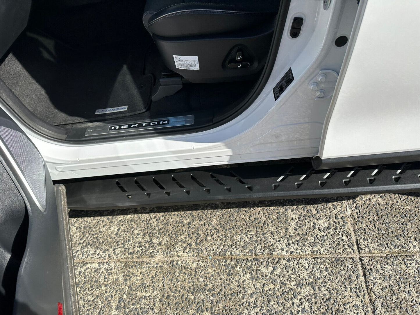 Steel Side Steps Running Boards for SsangYong Rexton 2019-2024 All Models(SHARK)