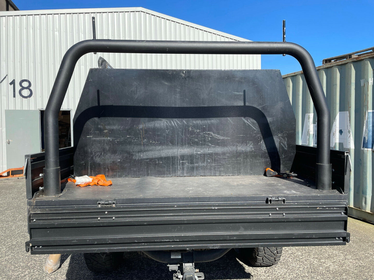 Black Powder Coated Steel Ladder Rack universal FOR trays W:1780mm x H:930mm