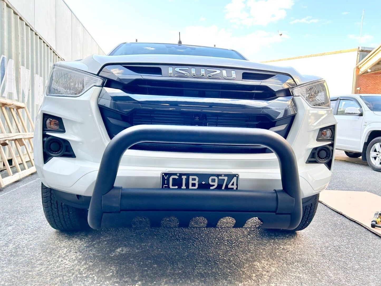 3'' Matt Sandy Black Powder Coated Steel Nudge Bar MAZDA BT50  09/2020-2024