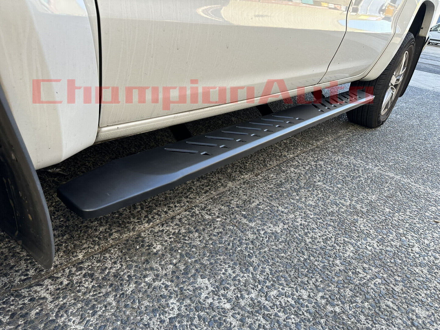Black Steel Side Steps For Isuzu D-Max d max Dual Cab  09/2020 -2024