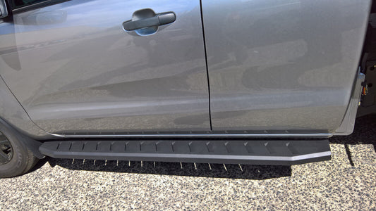 Black Steel Side Steps FOR Isuzu DMAX D-MAX Extra Space Cab 2012- 08/2020