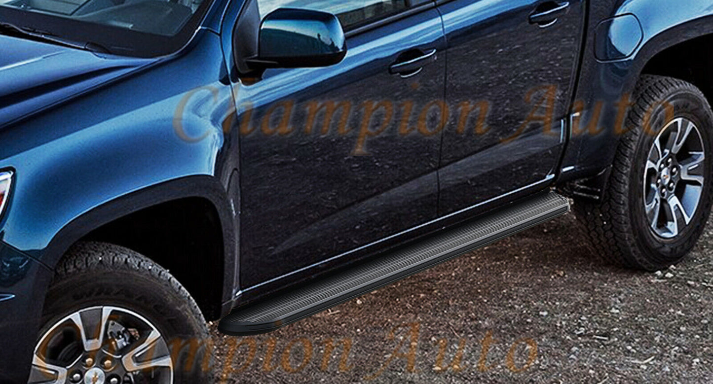 BLACK Alloy Side Steps Mazda BT50 BT-50 XT FreeStyle Cab 09/2020-2024 (XRB)