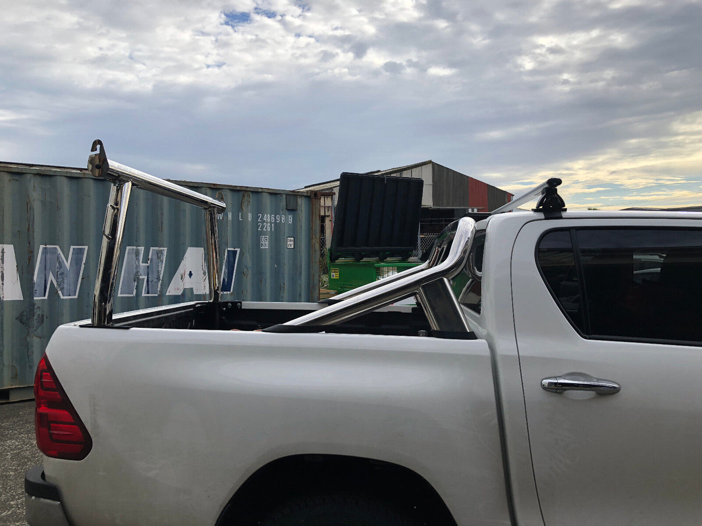 Polished Alloy Ladder Rack with extension bar for Holden Colorado 2006-2020 TUB