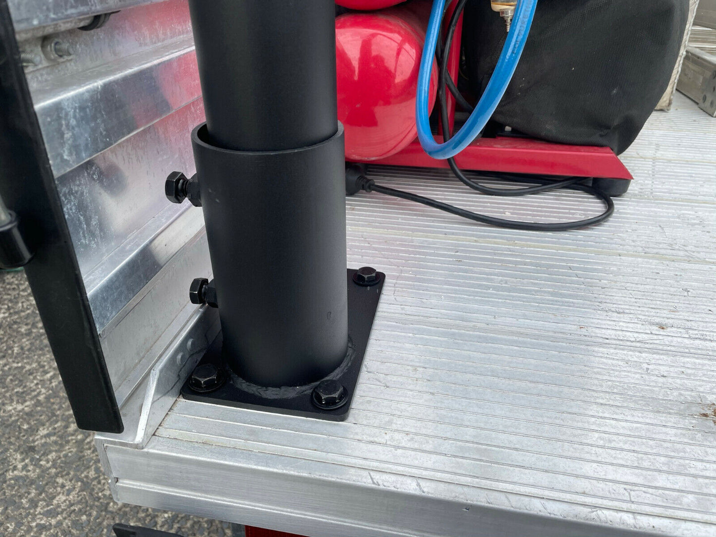 Black Powder Coated Steel Ladder Rack universal FOR trays W:1780mm x H:930mm