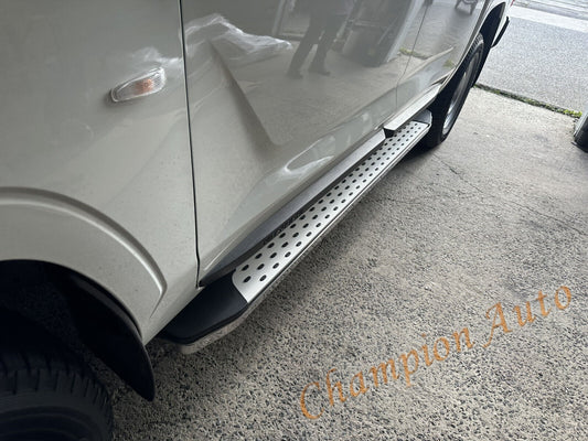 Pair of Alloy side steps For All-New Mitsubishi MV Triton Dual Cab 2024+ (CMP16)