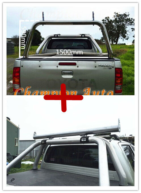 Ladder Rack with extension bar fit Toyota Hilux SR5 A-deck only 2015-2024 TUB