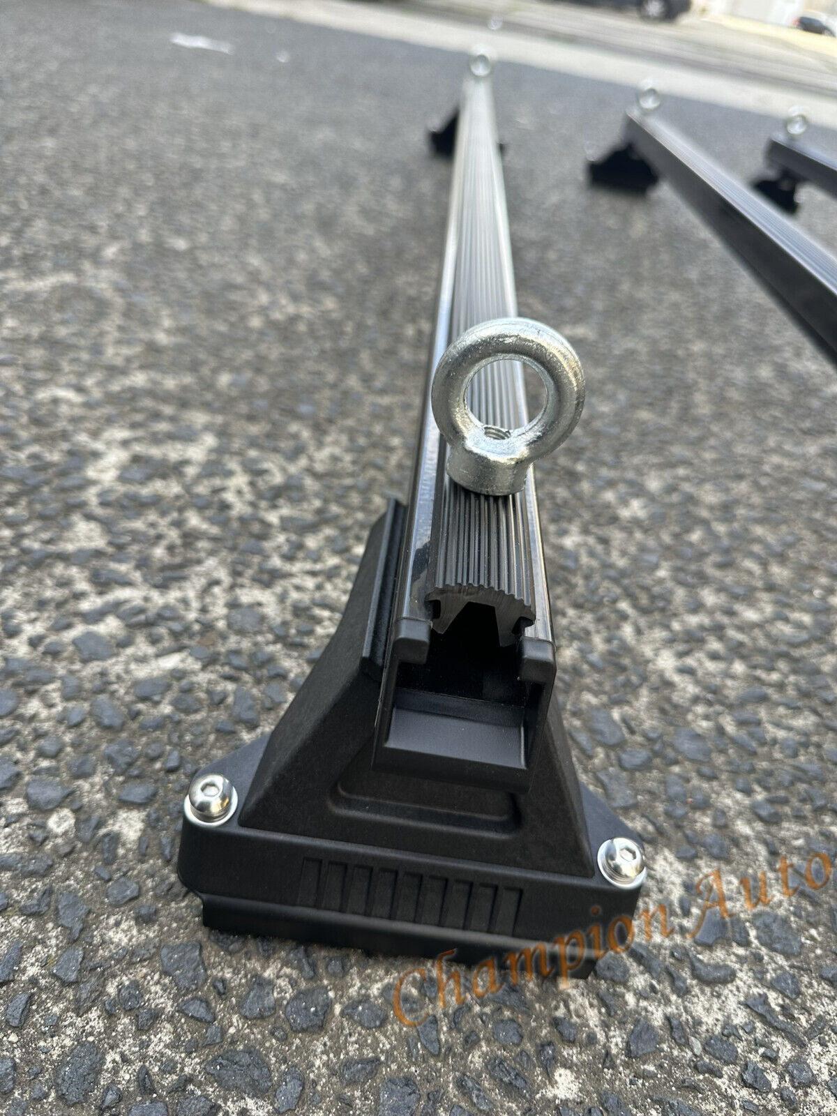 Black HEAVY DUTY Roof Racks Cross Bars X3 for Toyota Hiace LWB 2019-2024