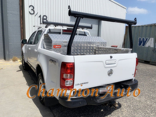 Black Alloy Ladder Rack with extension bar for Mazda BT50 BT-50 2021+ TUB
