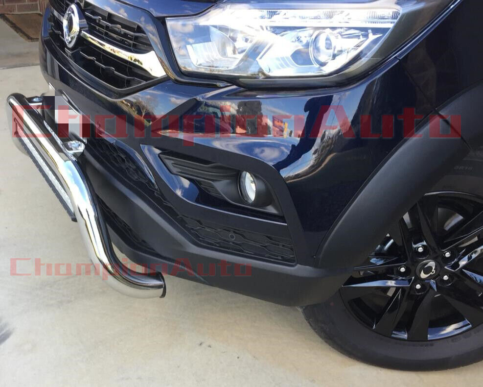 Stainless Steel Nudge Bar for SSANGYONG MUSSO (front sensor compatible)2018-2020